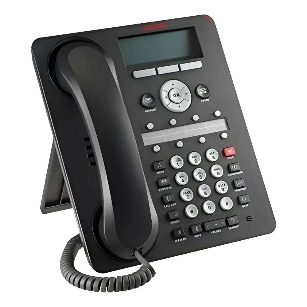 Avaya 1408 digital office telephone with LCD screen and corded handset
