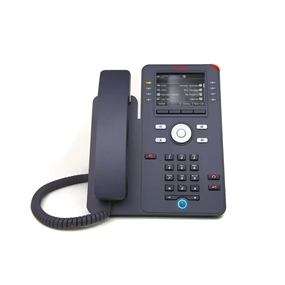 Refurbished Avaya J169 gigabit IP phone with display and keypad on white background