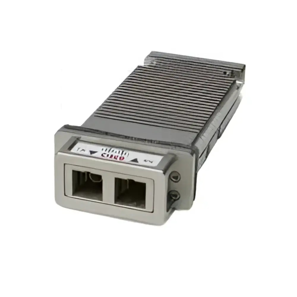 Cisco 10GBASE-LR X2 singlemode fiber transceiver module, metallic with dual ports