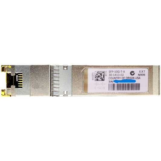 Cisco 10Gbit 10GBaseTX Copper SFP+ Transceiver - SFP-10G-T-X New - SFP-10G-T-X - Reef Telecom