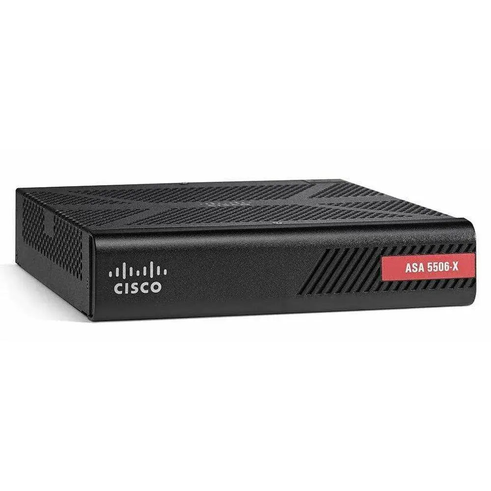 Cisco ASA 5506-X NGFW firewall security appliance, black chassis with logo and label visible