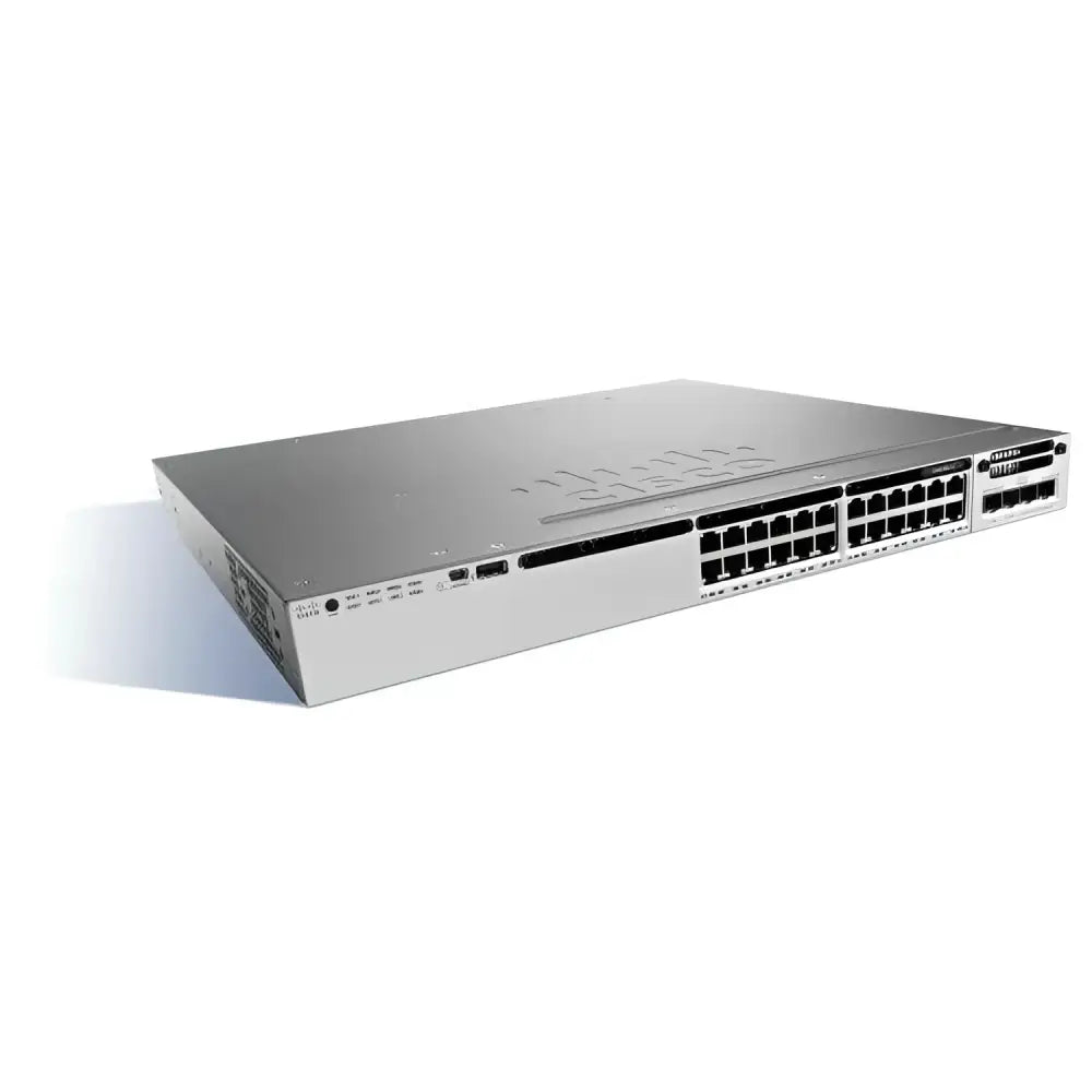 Cisco Catalyst WS-C3850-24T-L 24-port gigabit network switch on a white background