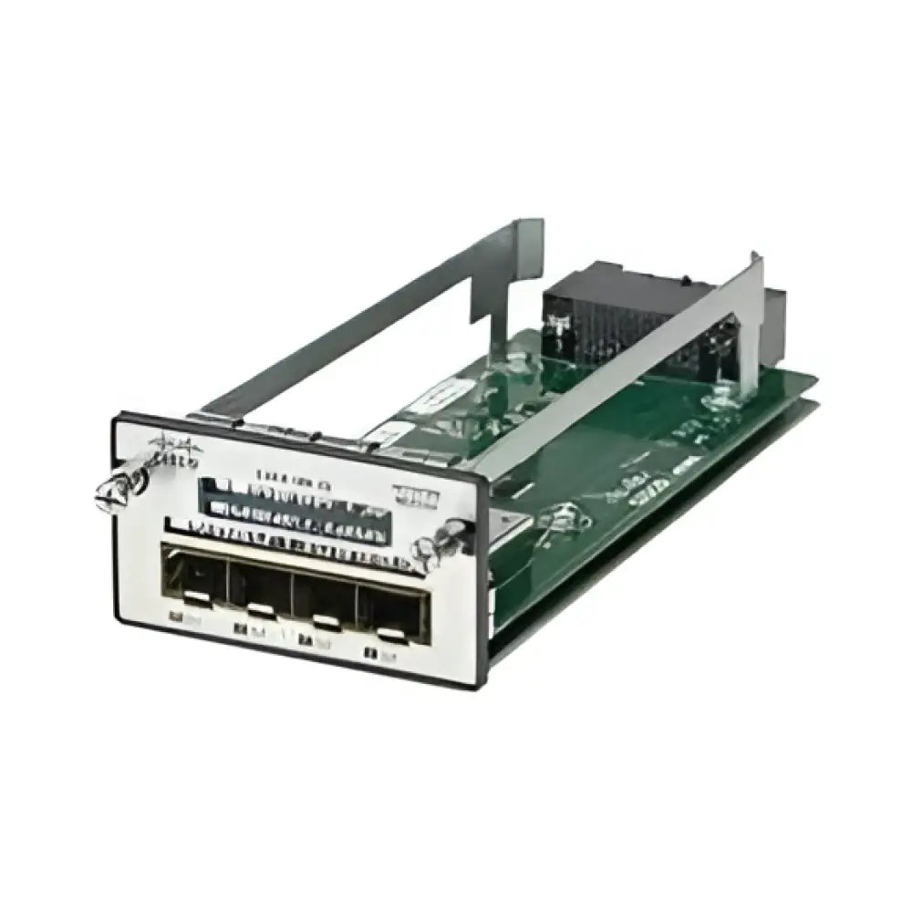Cisco Gigabit Ethernet module for 3750X 3560X with three ports and PCB exposed