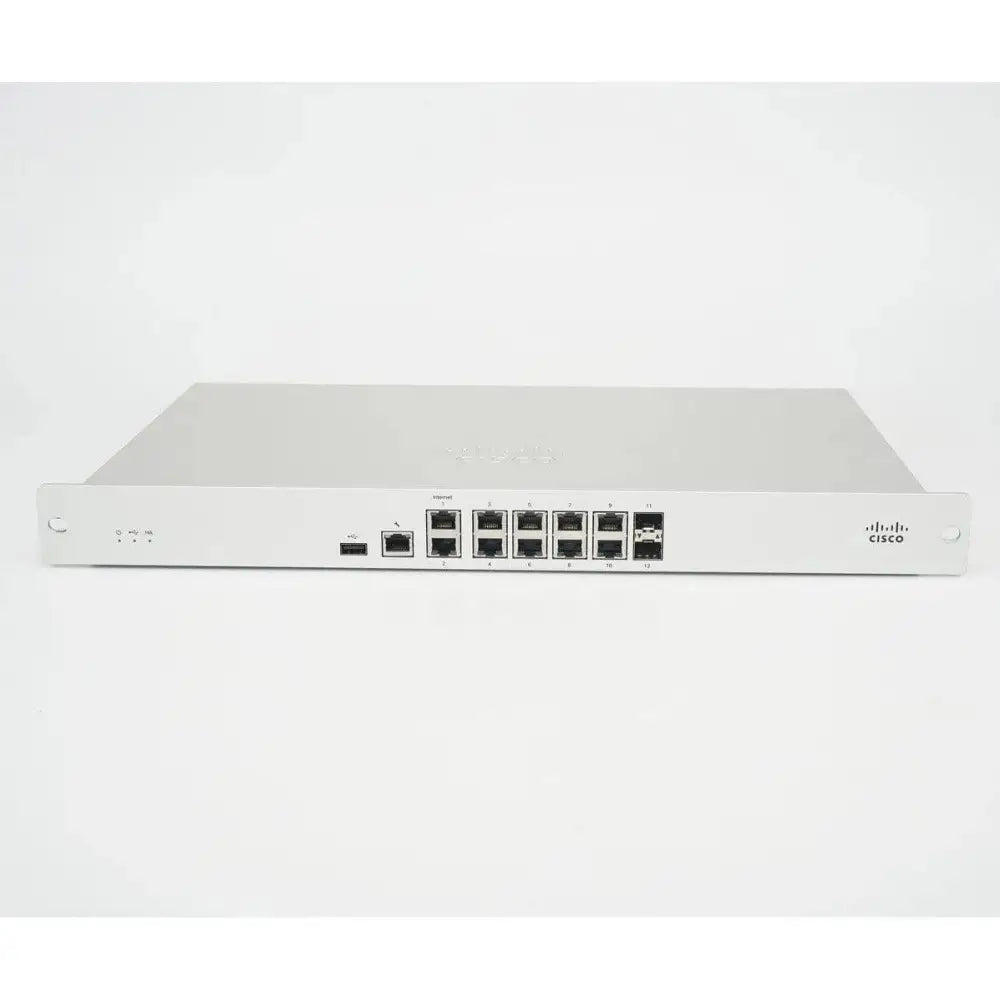Cisco Meraki MX84 security appliance with 8 Ethernet ports and 2 SFP ports, front view