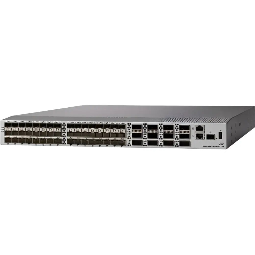 Cisco Nexus 9300-FX3S rack-mount fiber port gigabit switch with multiple SFP and QSFP28 ports