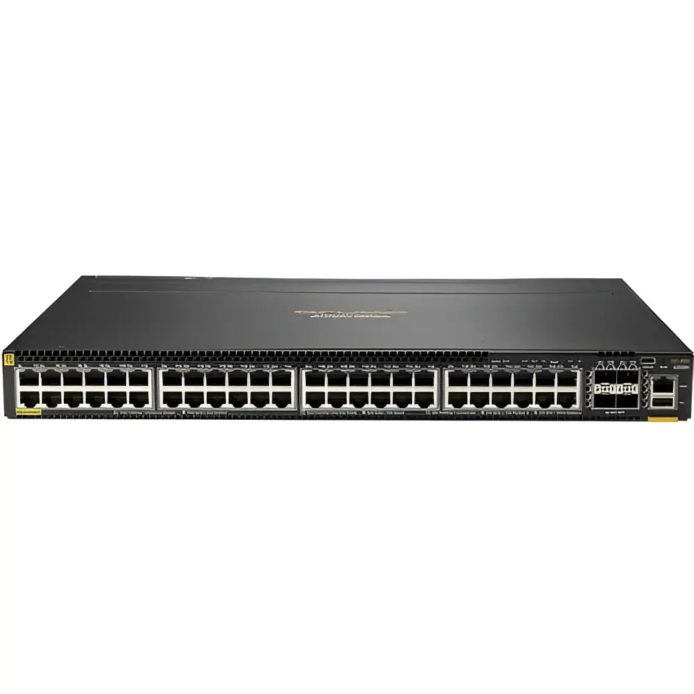 HP Aruba 6300M 48-port PoE and 4-port SFP56 network switch front view