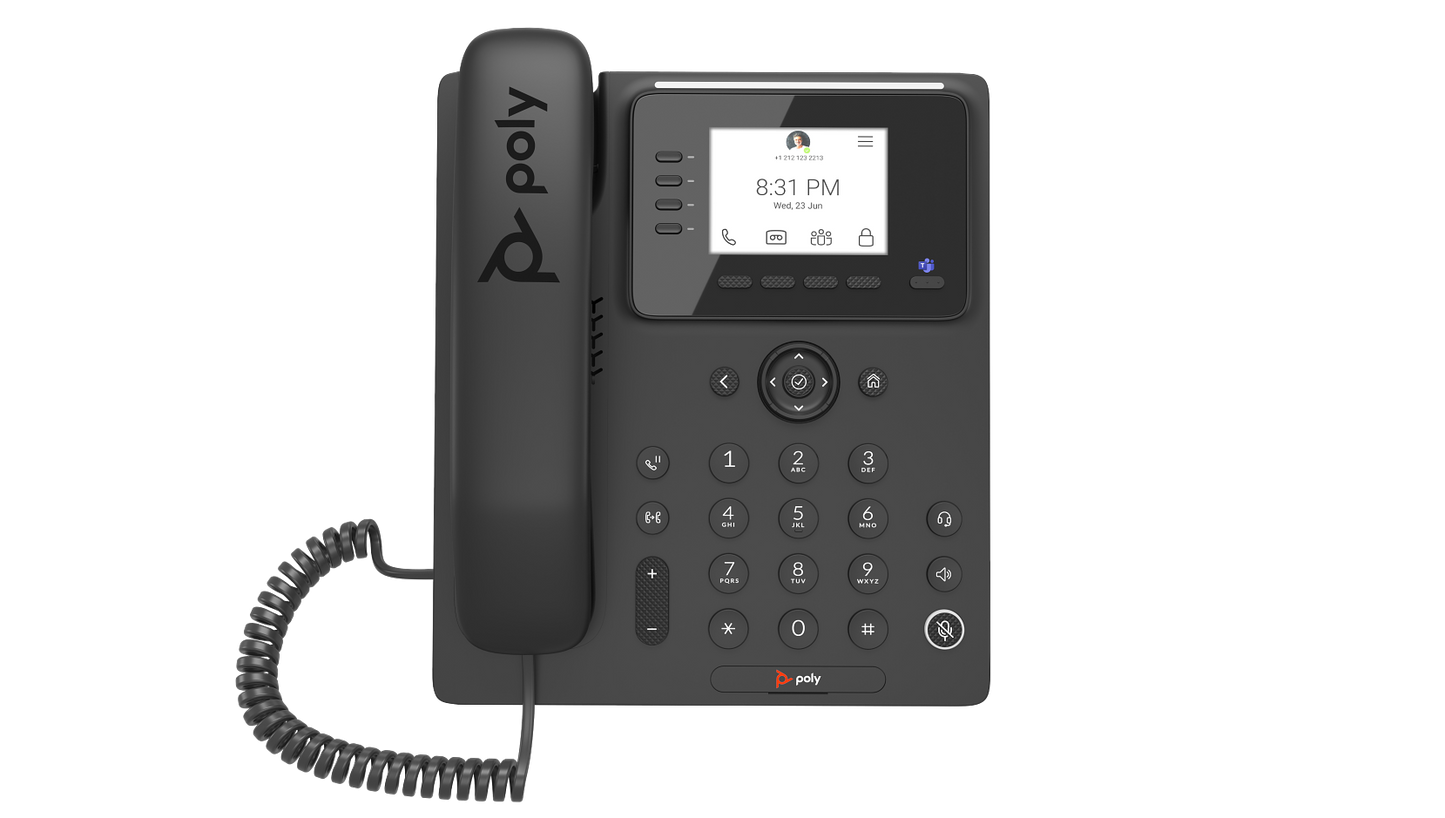 HP Polycom CCX 350 SIP Phone PoE 848Z7AA#ABA - POLY-CCX-350 New - POLY-CCX-350 - Reef Telecom