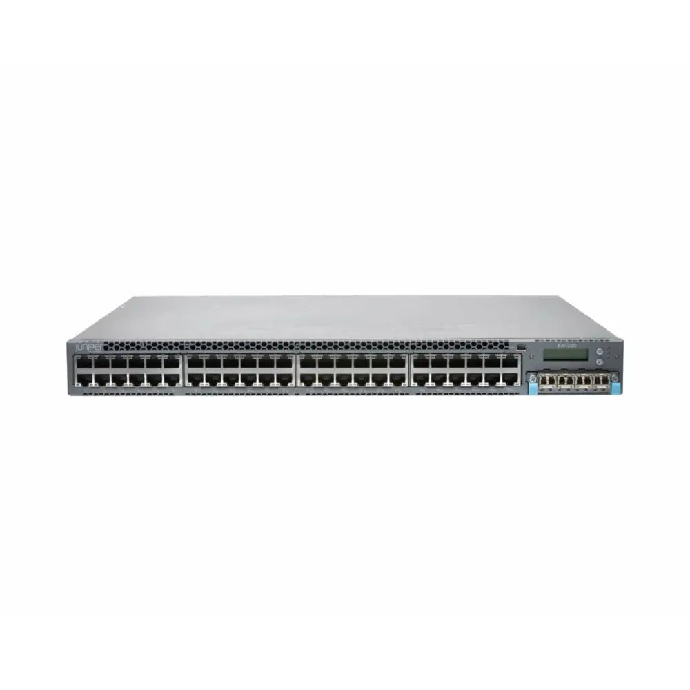 Juniper Networks EX4300 48-port gigabit switch front view, refurbished network hardware