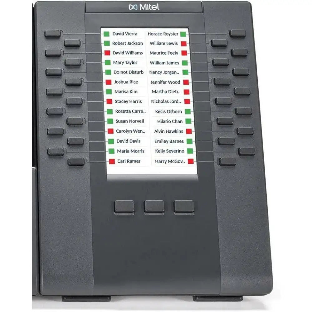 Mitel M695 key expansion module with display screen and programmable buttons