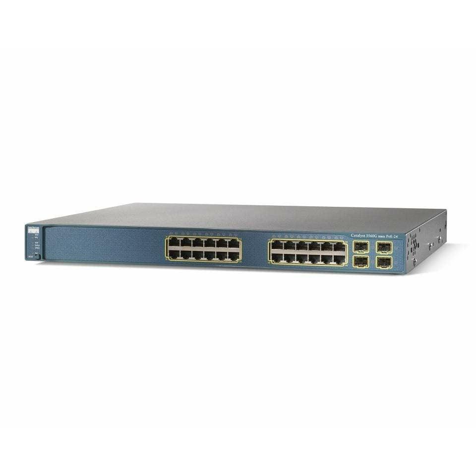 Cisco Catalyst 3560G 24 Port Gigabit POE Switch - WS-C3560G-24PS-S - WS-C3560G-24PS-S - Reef Telecom