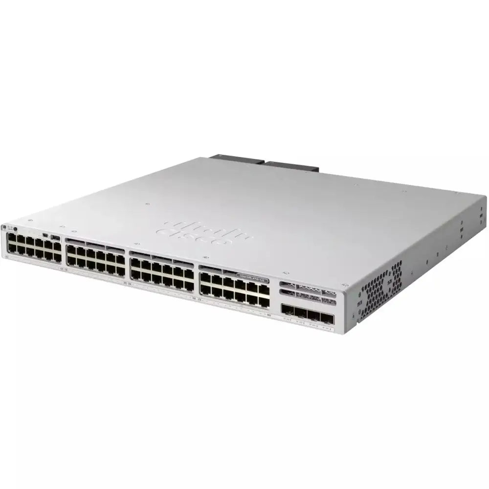 Cisco Catalyst 9300 48-port network switch with 4x10G SFP uplinks, front view