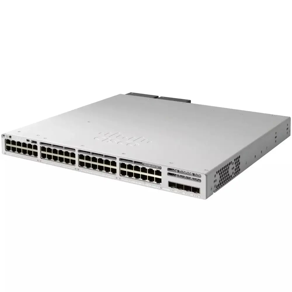 Cisco Catalyst 9300 48-port 1G copper network switch with fixed 4x10G SFP uplinks