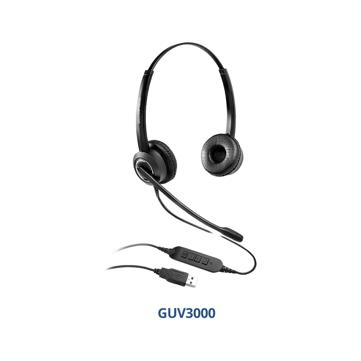 Grandstream HD USB Headsets with Noise Canceling Mic - GRANDSTREAM-GUV3000 New - GRANDSTREAM-GUV3000 - Reef Telecom