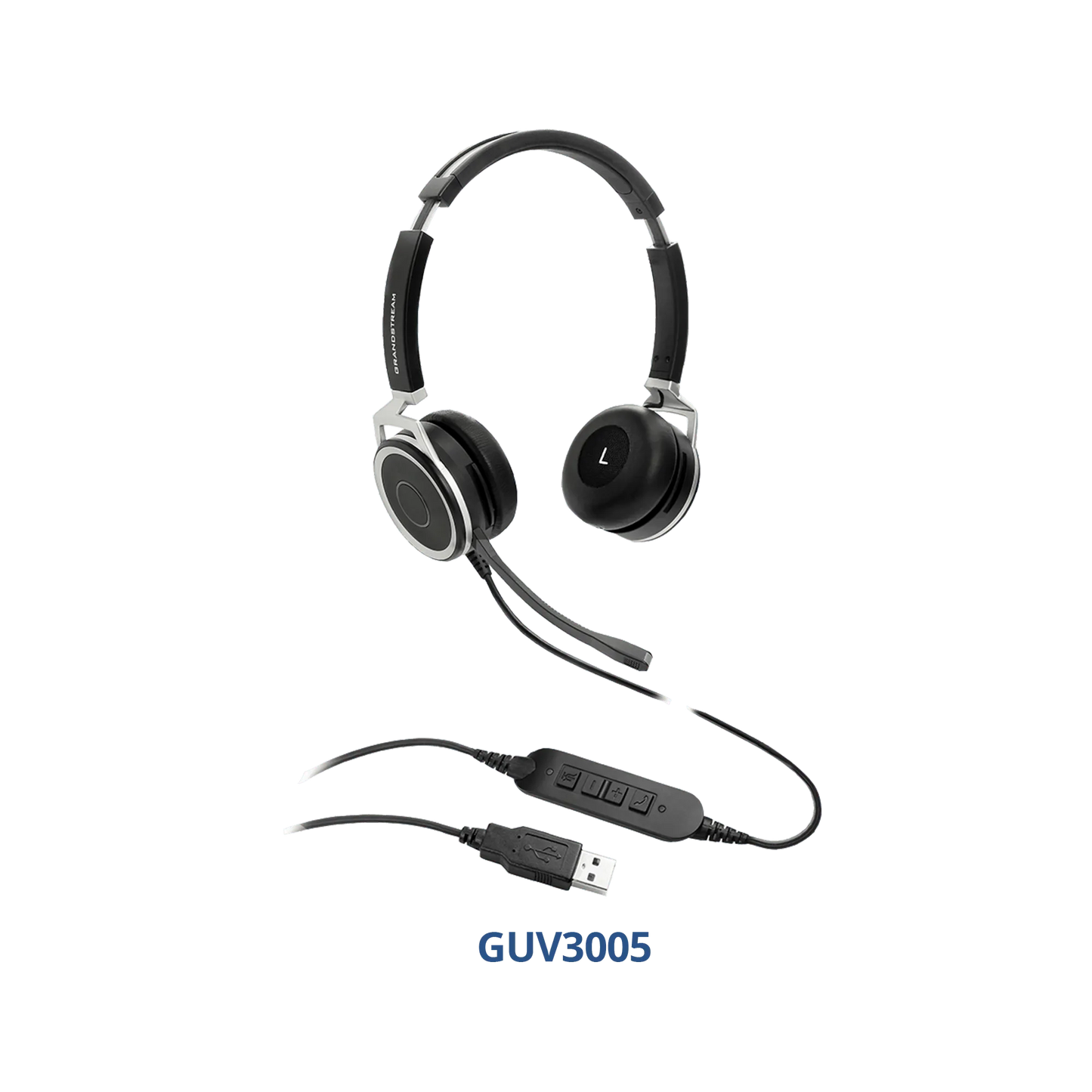 Grandstream HD USB Headsets with Noise Canceling Mic - GRANDSTREAM-GUV3005 New - GRANDSTREAM-GUV3005 - Reef Telecom