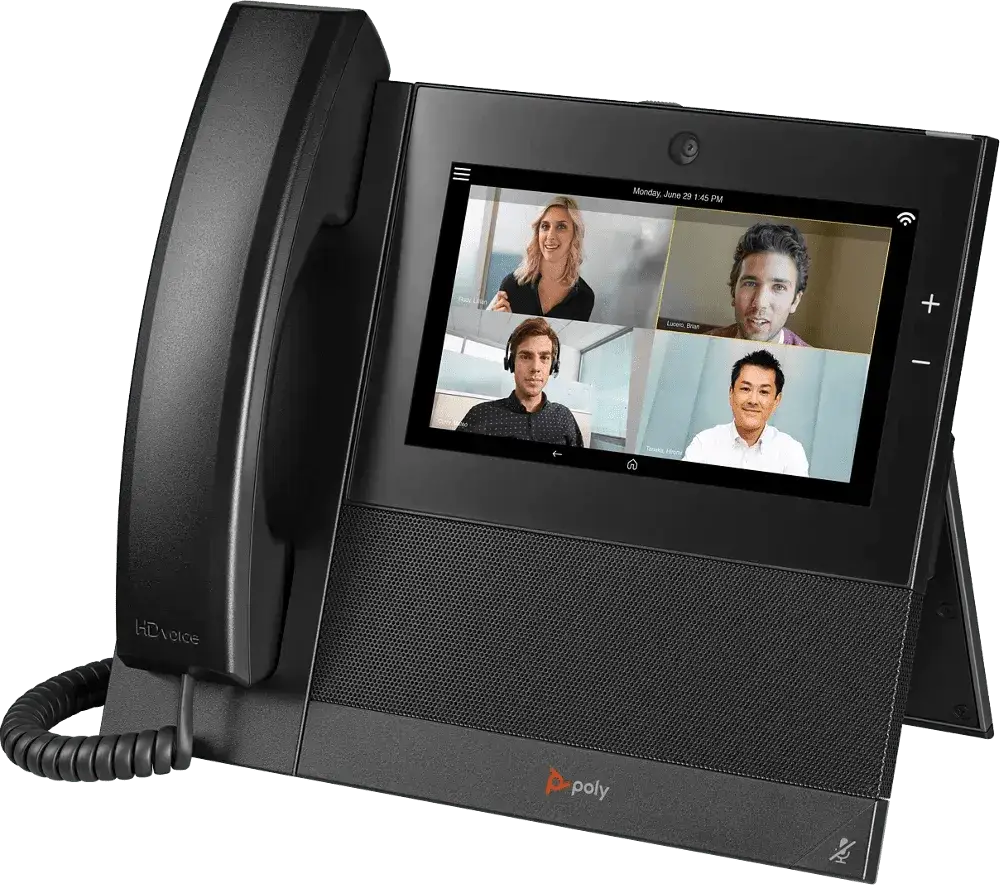 Polycom CCX 700 business media video phone with touchscreen and video conference display