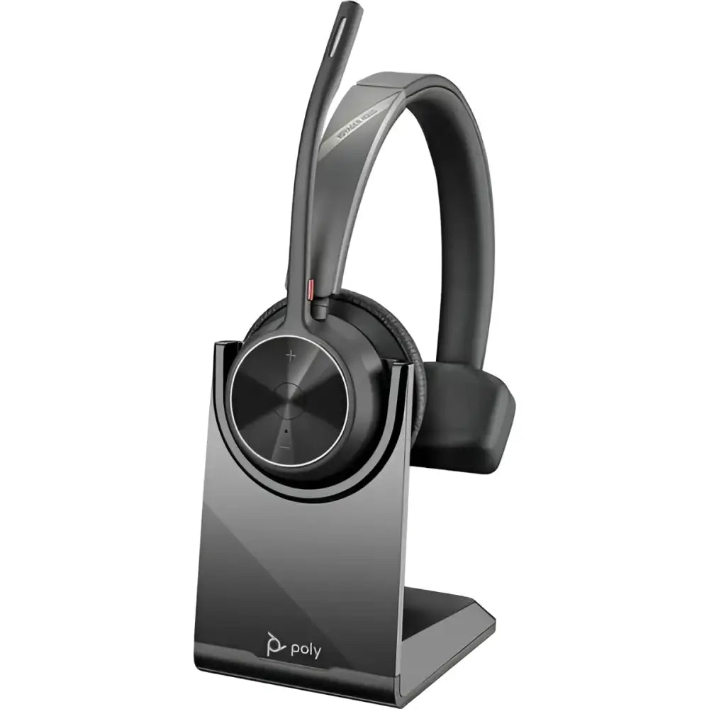Poly Voyager 4310 UC Mono Bluetooth Wireless Headset USB-A with Charging Stand Microsoft Teams Certified 218471-02