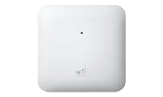Mist white wireless access point AP33 with rounded edges on white background