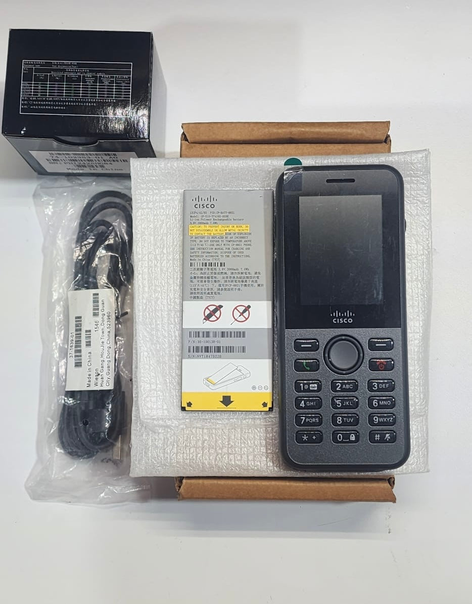 Cisco 8821 Unified Wireless IP Phone Bundle - CP-8821-K9-BUN Refurbished