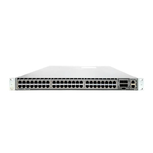 Arista 7050TX 48-port gigabit network switch front view, rack-mount, refurbished