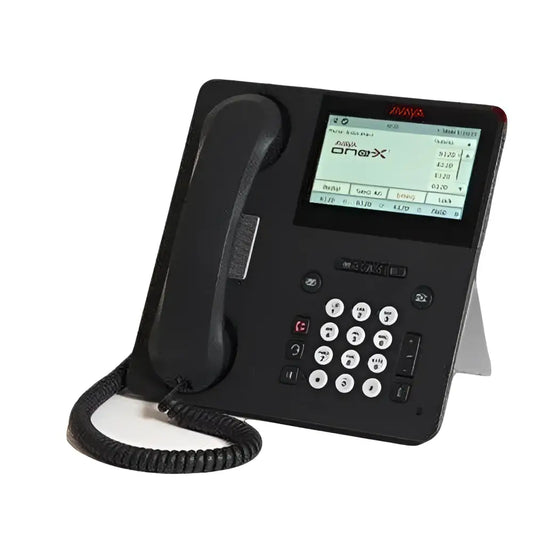 Avaya IP Phone 9641GS with display screen and keypad on white background