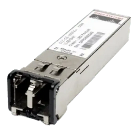 Cisco 100Mbit SFP optical transceiver GLC-GE-100FX module with barcode label