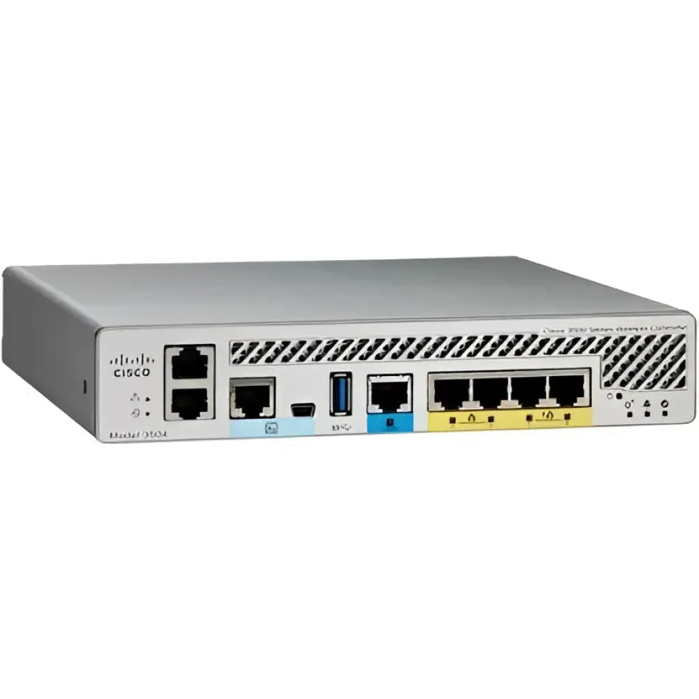 Cisco 3500 Series wireless LAN controller AIR-CT3504-K9 front ports and connections