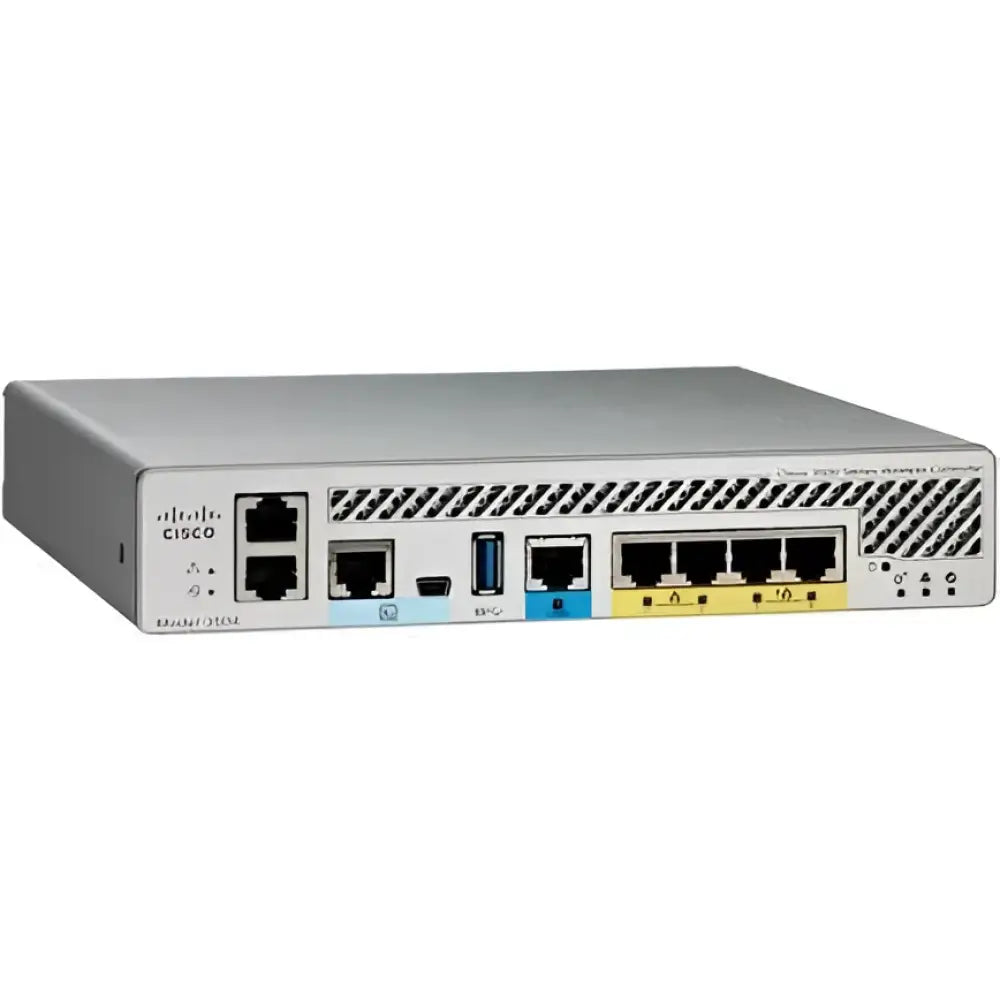 Cisco 3504 wireless LAN controller AIR-CT3504-K9 refurbished, front ports and interface