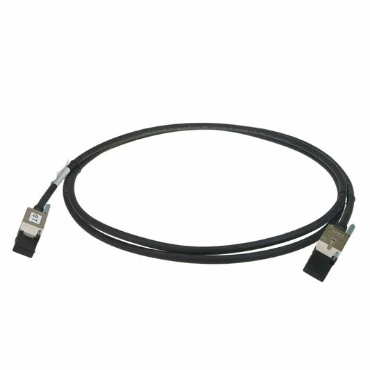 Cisco 3m Type 2 stacking cable with metal connectors for Cisco 3650 switch, on white background