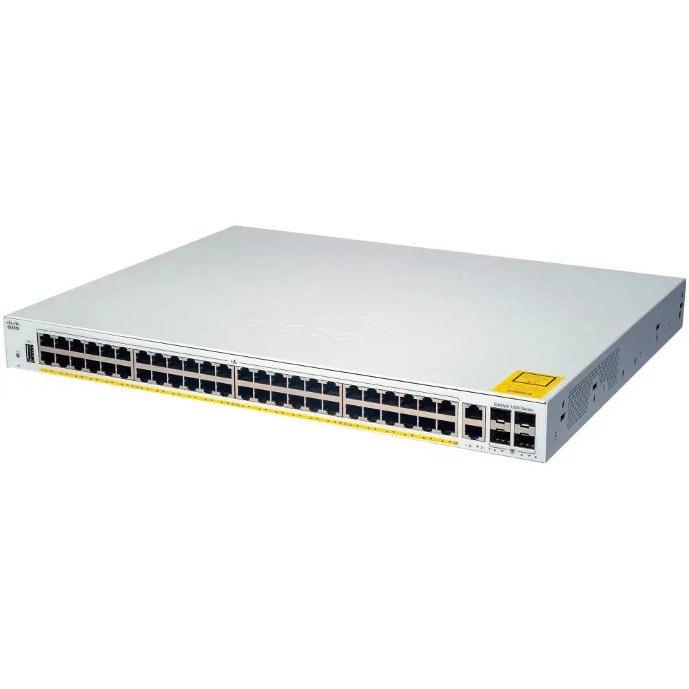 Cisco C1000-48T-4X-L refurbished network switch with 48 Ethernet ports and 4 SFP uplinks