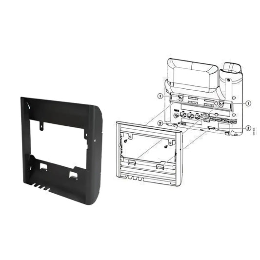 Cisco 7800 Series wall mount kit CP-7800-WMK with installation diagram on white background