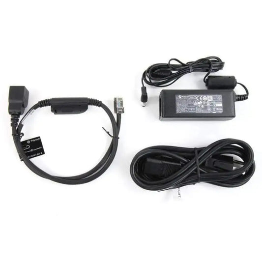 Cisco 7937 power kit with adapter, power cable, and splitter on white background