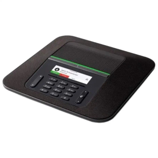 Cisco 8832 IP conference station with digital display and keypad, black finish