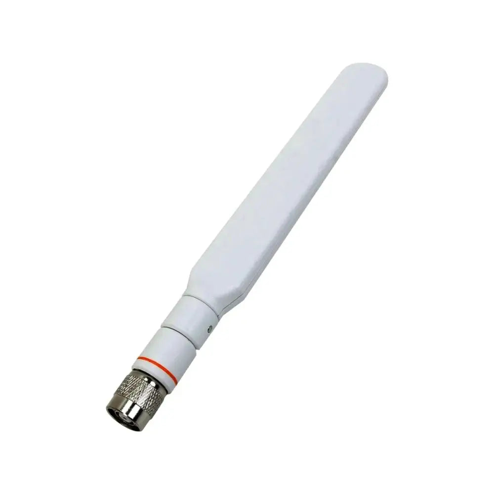 Cisco Aironet AIR-ANT2524DW-R dual-band dipole antenna, white with metal connector, on white background