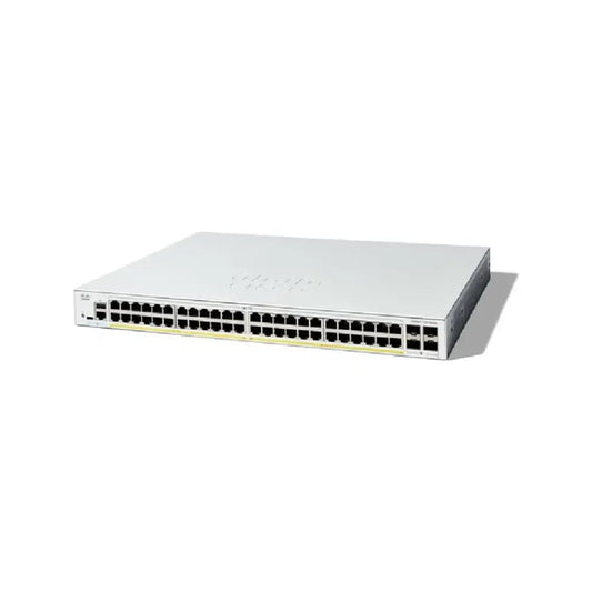 Cisco Catalyst 1300 48-Port GbE PoE+ 370W Managed L3 Switch 4x1G SFP C1300-48P-4G - Refurbished
