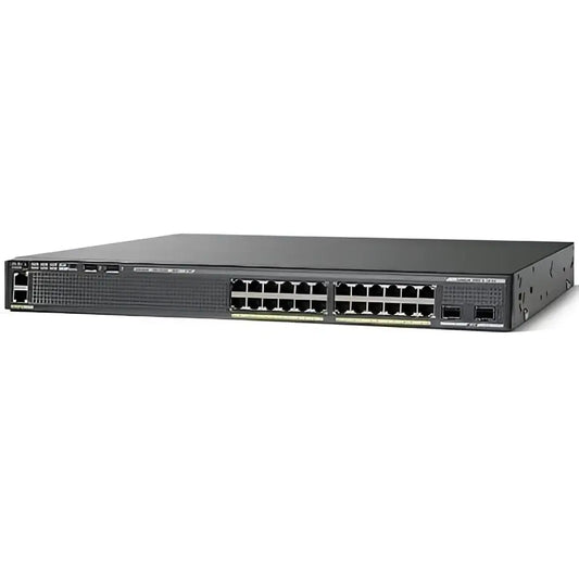 Cisco Catalyst 2960X 24-port switch WS-C2960X-24TD-L refurbished, front view