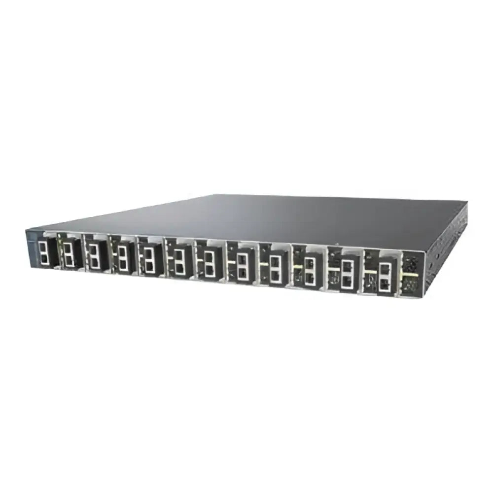 Cisco Catalyst 3560E 12-port 10 Gigabit switch front view with SFP+ slots.