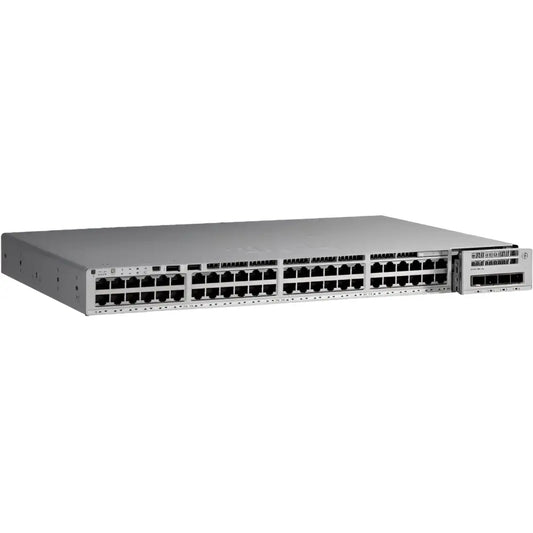 Cisco Catalyst 9200 48-port network switch partial PoE, rack-mount, front view