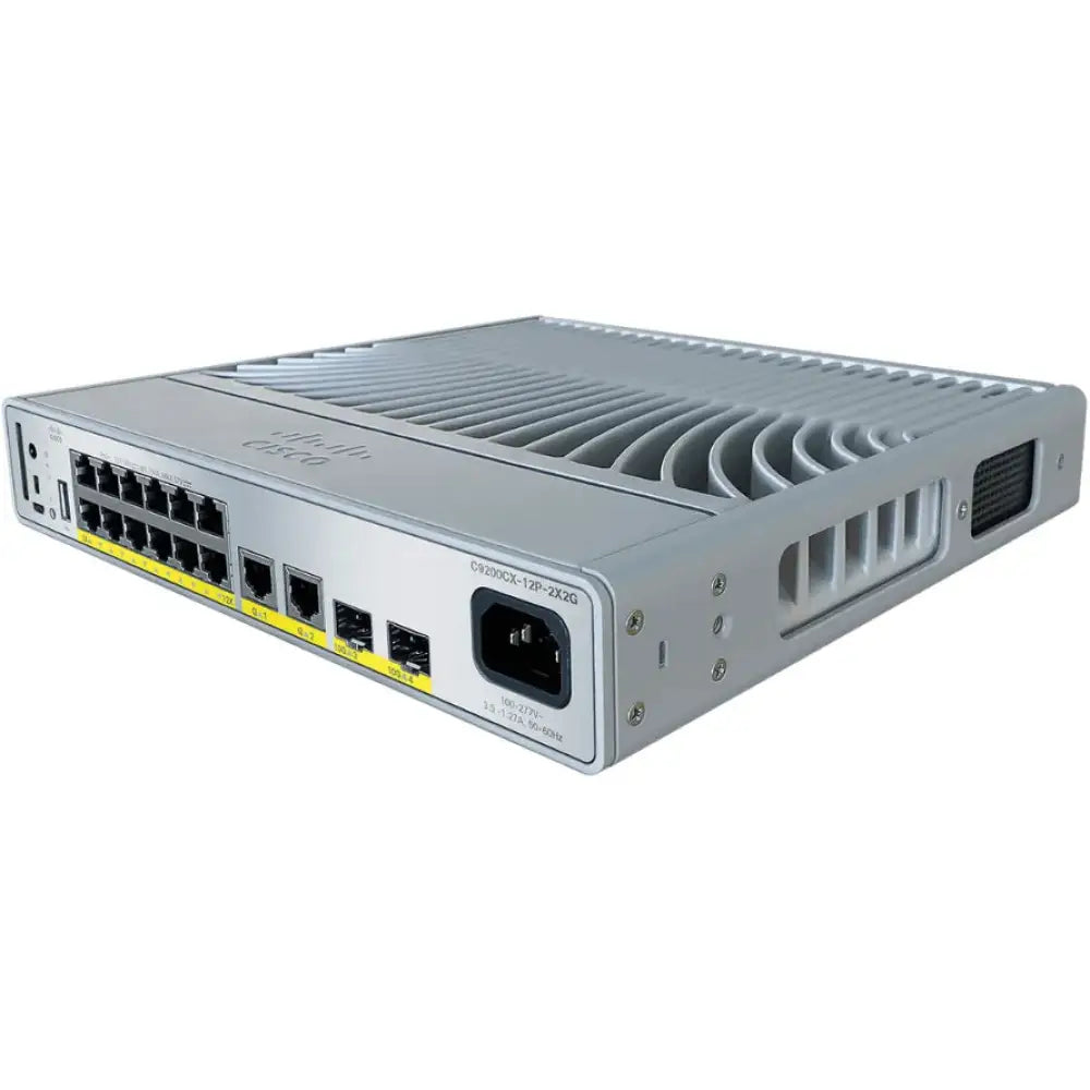 Cisco Catalyst 9200CX 12-port 1G network switch with 2x10G and 2x1G PoE ports