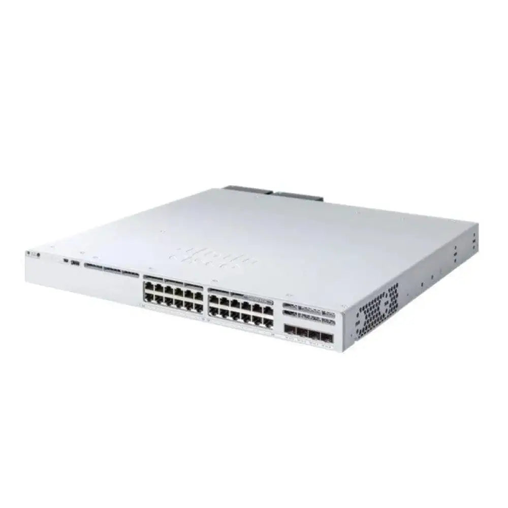 Cisco Catalyst 9300 24-port 1G network switch with 4 SFP uplinks, refurbished hardware