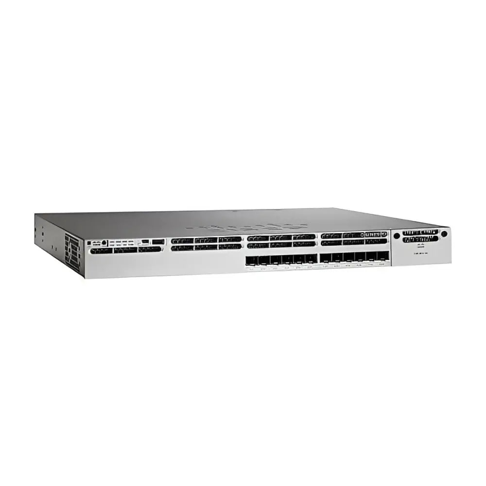 Cisco Catalyst C3850 12-port 10-Gigabit switch WS-C3850-12XS-S refurbished, front view