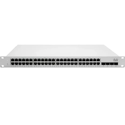 Cisco Meraki MS250 48-port cloud managed PoE gigabit network switch, front view