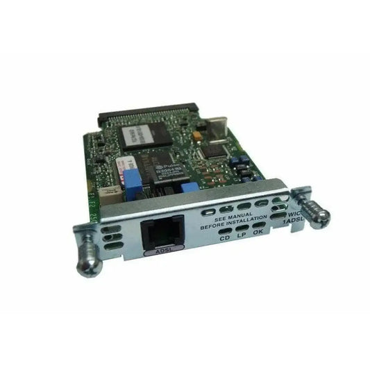 Cisco WIC-1ADSL ADSL WAN interface card with visible port and circuit board