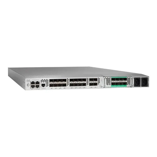 Cisco Nexus 5010 20-port 10Gb Ethernet switch front view, silver rackmount hardware