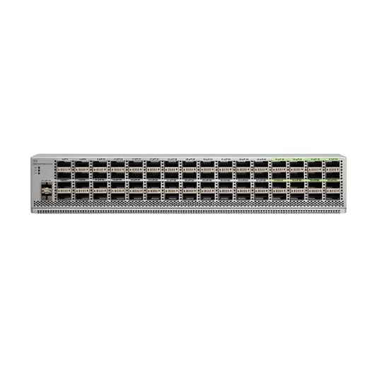 Cisco Nexus 9000 64-port 40Gb QSFP network switch front view, refurbished