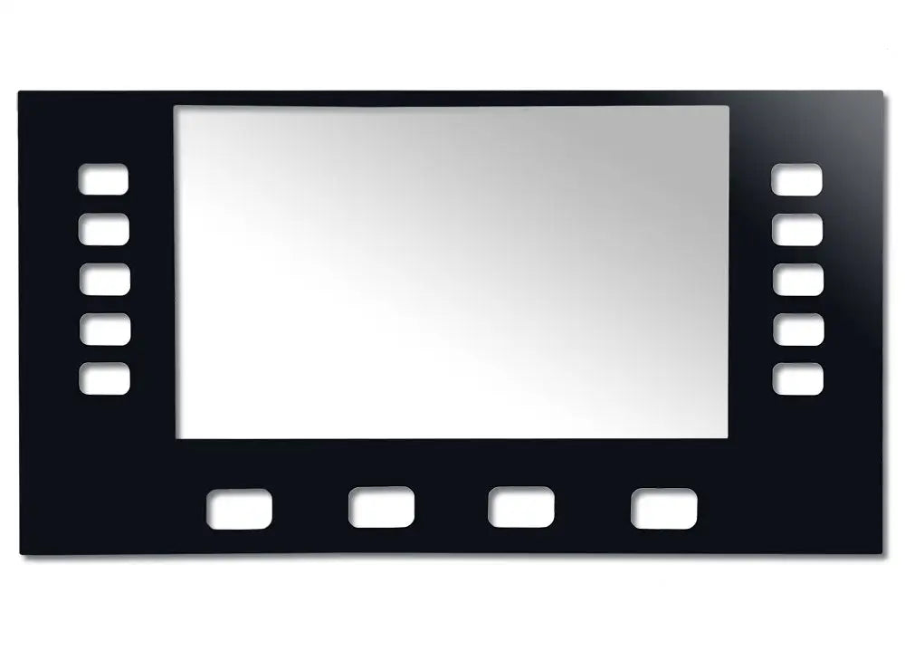 Clear magnetic faceplate for Cisco 8800 series IP phone, rectangular with button cutouts