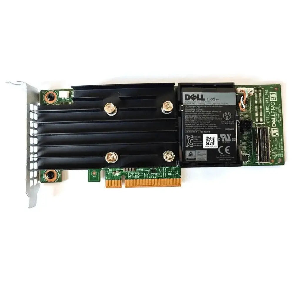 Dell PERC H750 8GB NV cache PCI low profile RAID controller card with black heatsink