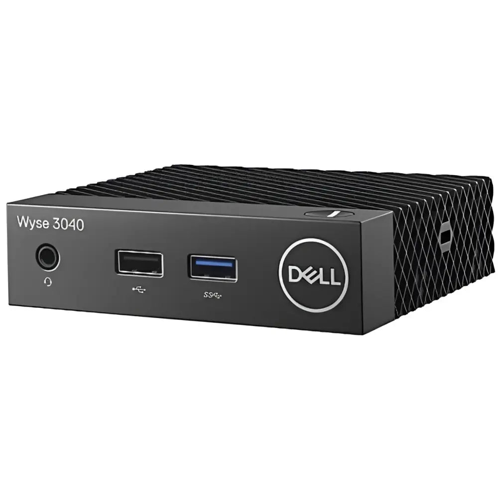Dell Wyse 3040 thin client mini PC with front USB ports and Dell logo