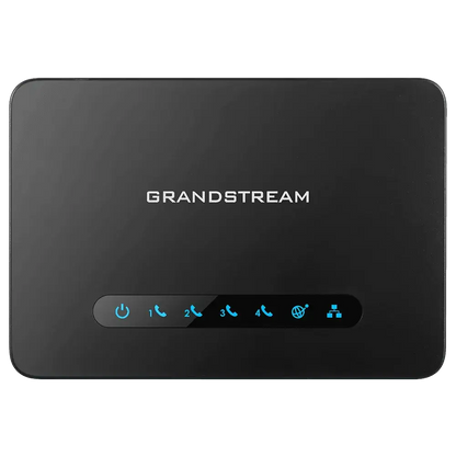 Grandstream HT841 black VoIP router ATA with LED indicators on top panel