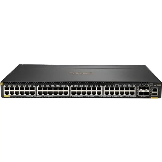 HP Aruba 6300M 48-port PoE and 4-port SFP56 network switch front view