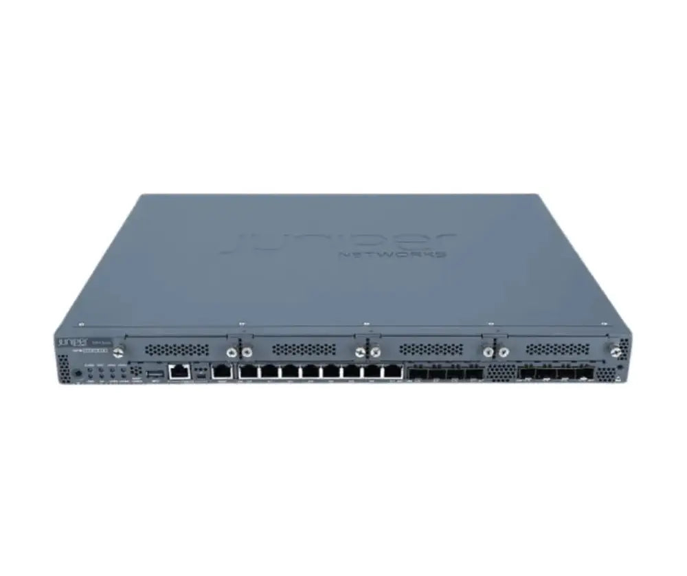 Juniper Networks SRX340 8-port security firewall refurbished, front panel ports visible